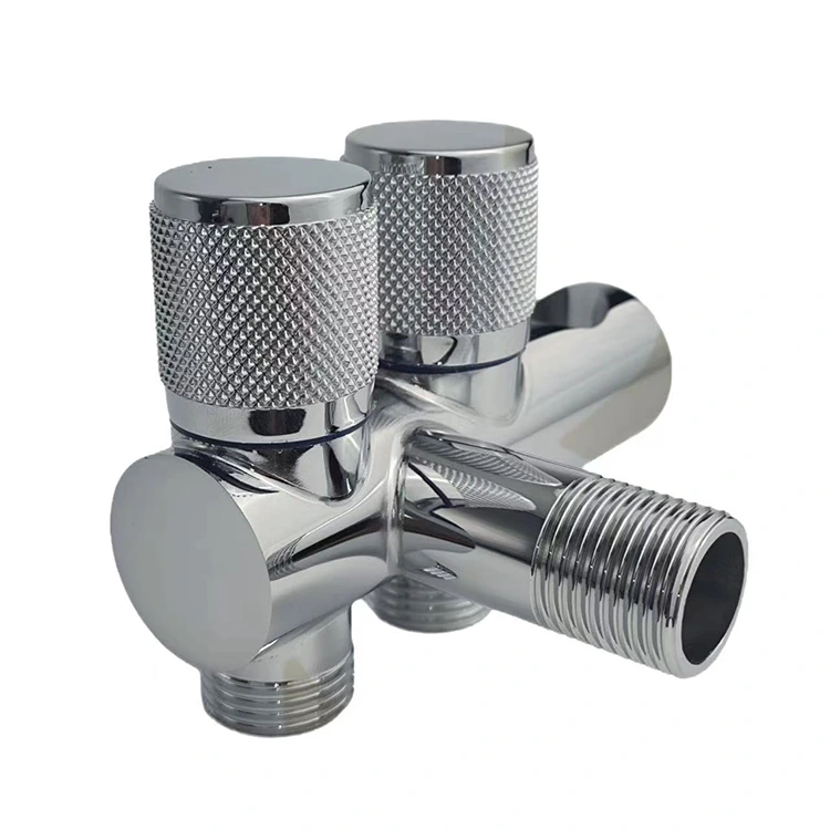 दीवार पर लगे डबल एंगल वाल्व